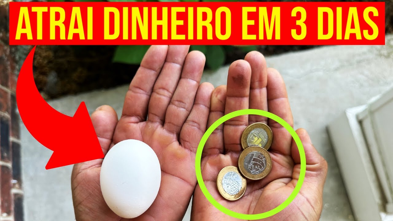 PONHA 3 MOEDAS DENTRO DE UM OVO COZIDO E VEJA O QUE ACONTECE