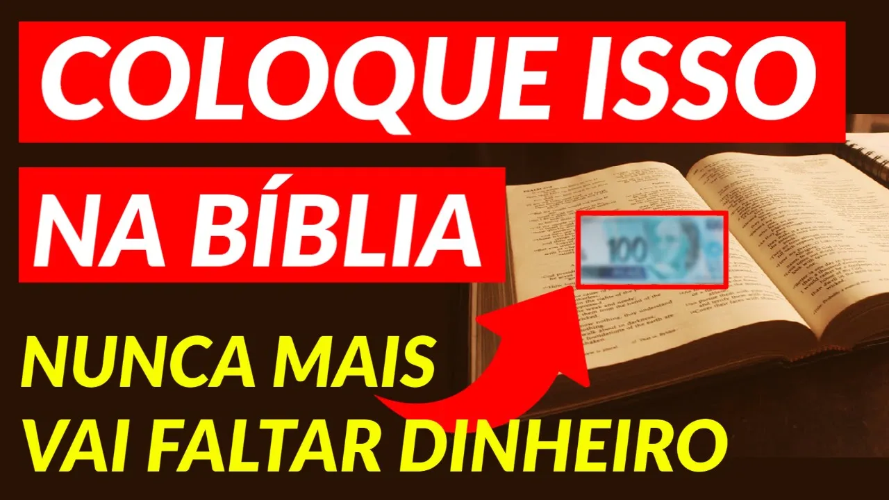 SIMPATIA DA BÍBLIA PARA ATRAIR DINHEIRO RÁPIDO