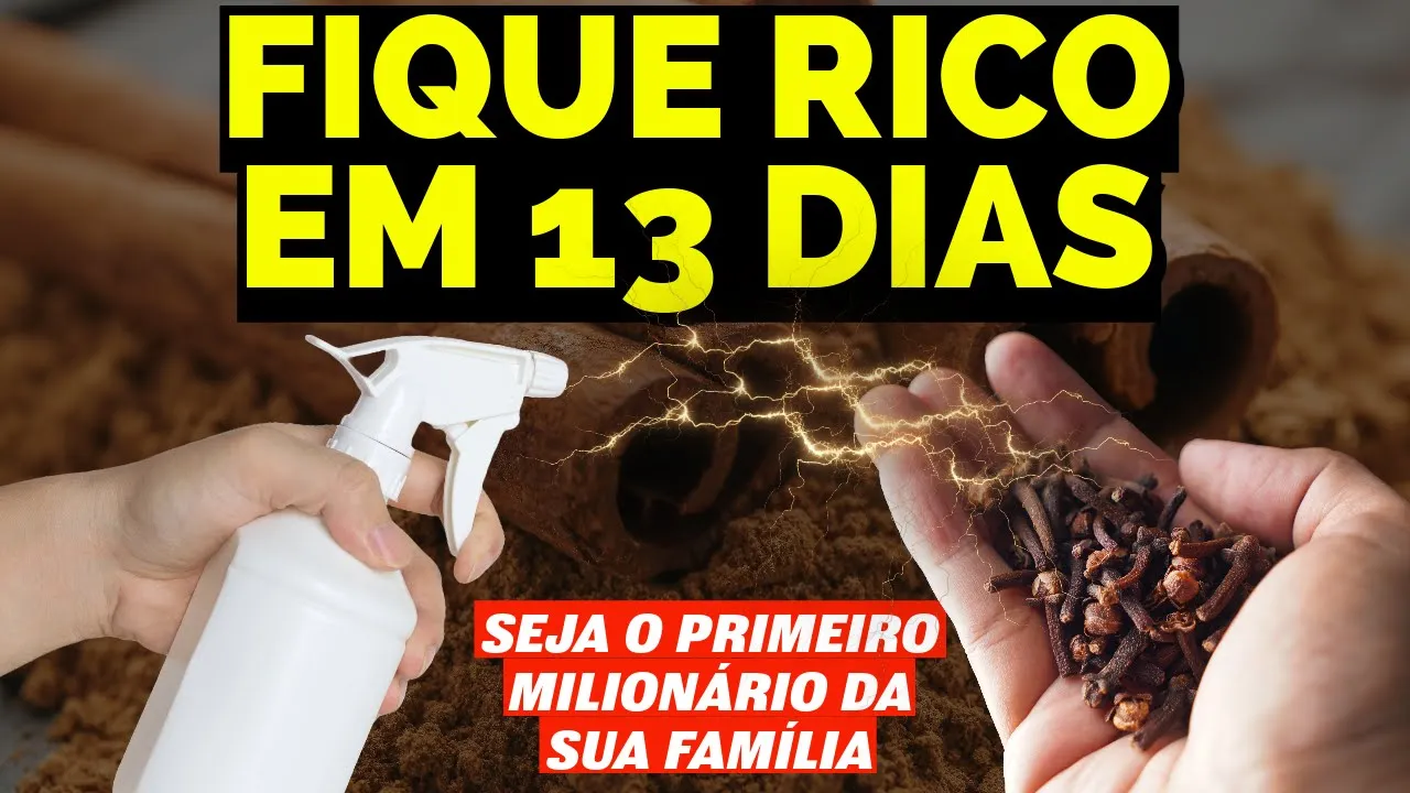 SPRAY DE CRAVO E CANELA – SEJA O PRIMEIRO MILIONÁRIO DA SUA FAMÍLIA